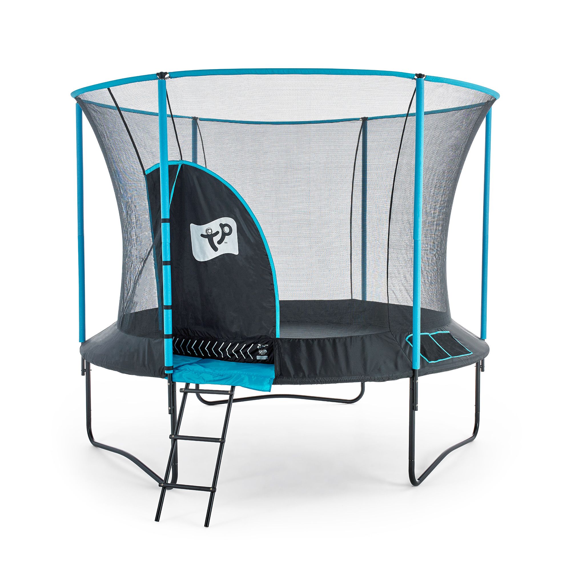 TP Toys Genius Black & Blue 10 ft Trampoline