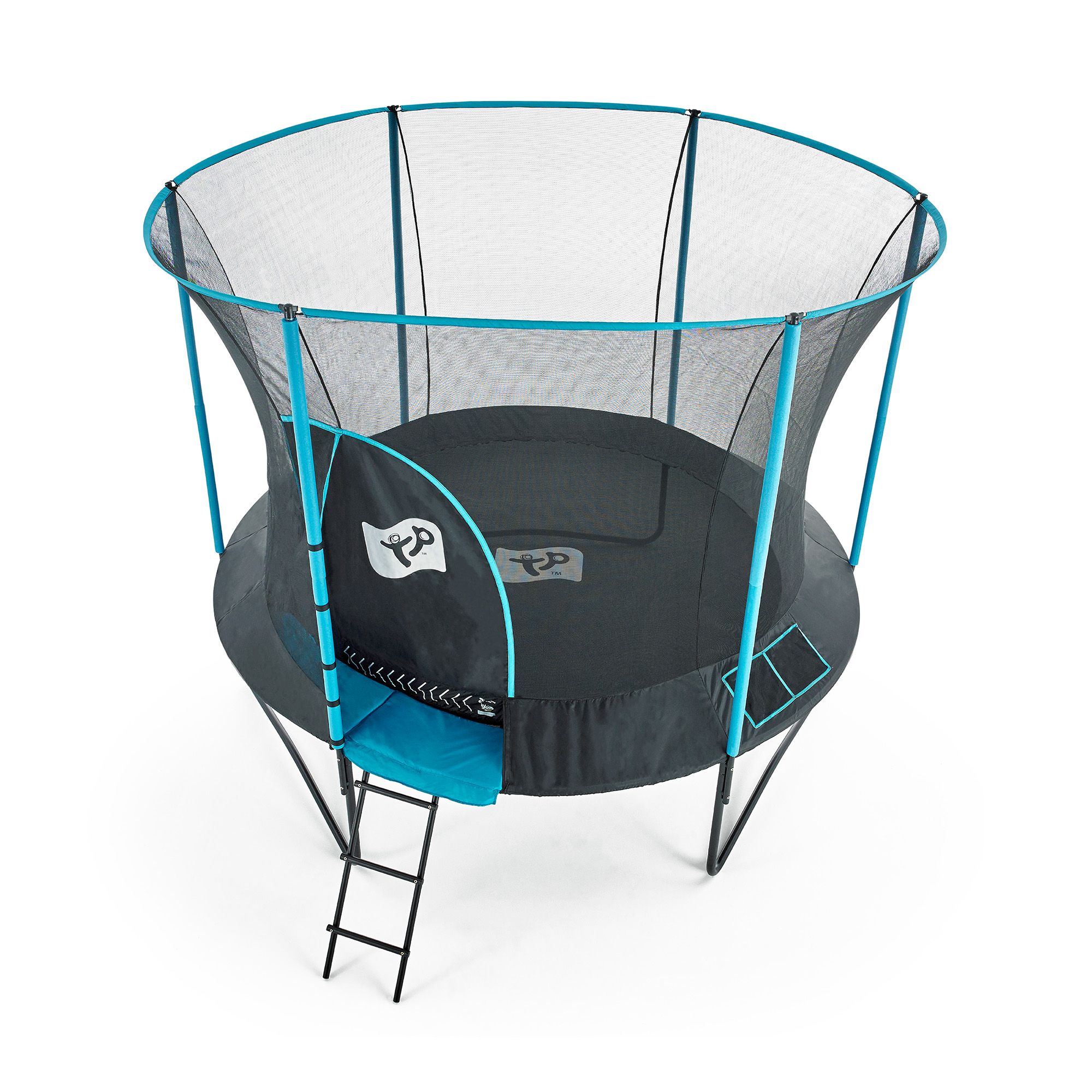 TP Toys Genius Black & Blue 12 ft Trampoline