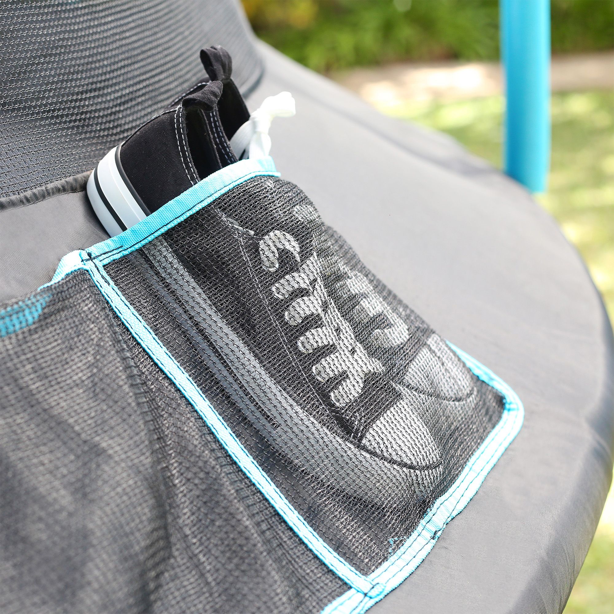 TP Toys Genius Black & Blue 12 ft Trampoline