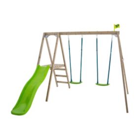 TP Toys Multi double Wooden Swing set & slide