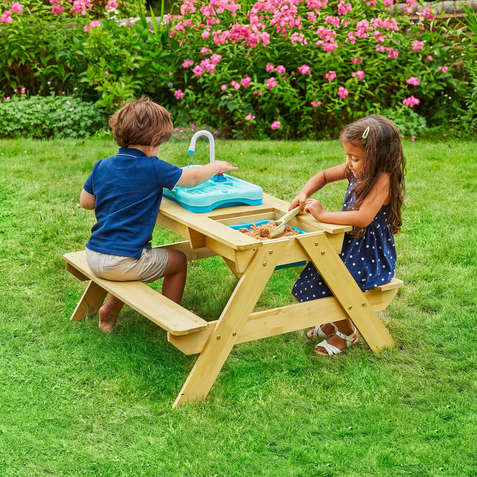 TP Toys Splash & Play Timber Sand & water picnic table