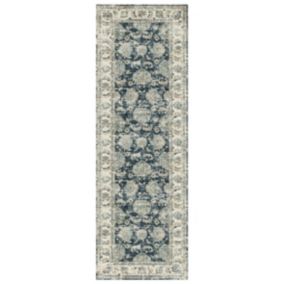 Traditional Blue Rug 180cmx60cm