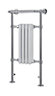Traditional Electric Chrome effect Towel warmer (W)479mm x (H)952mm