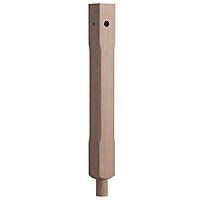 Traditional Hemlock Stop chamfer bottom newel post (H)82mm (W)82mm