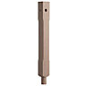 Traditional Hemlock Stop chamfer bottom newel post (H)82mm (W)82mm