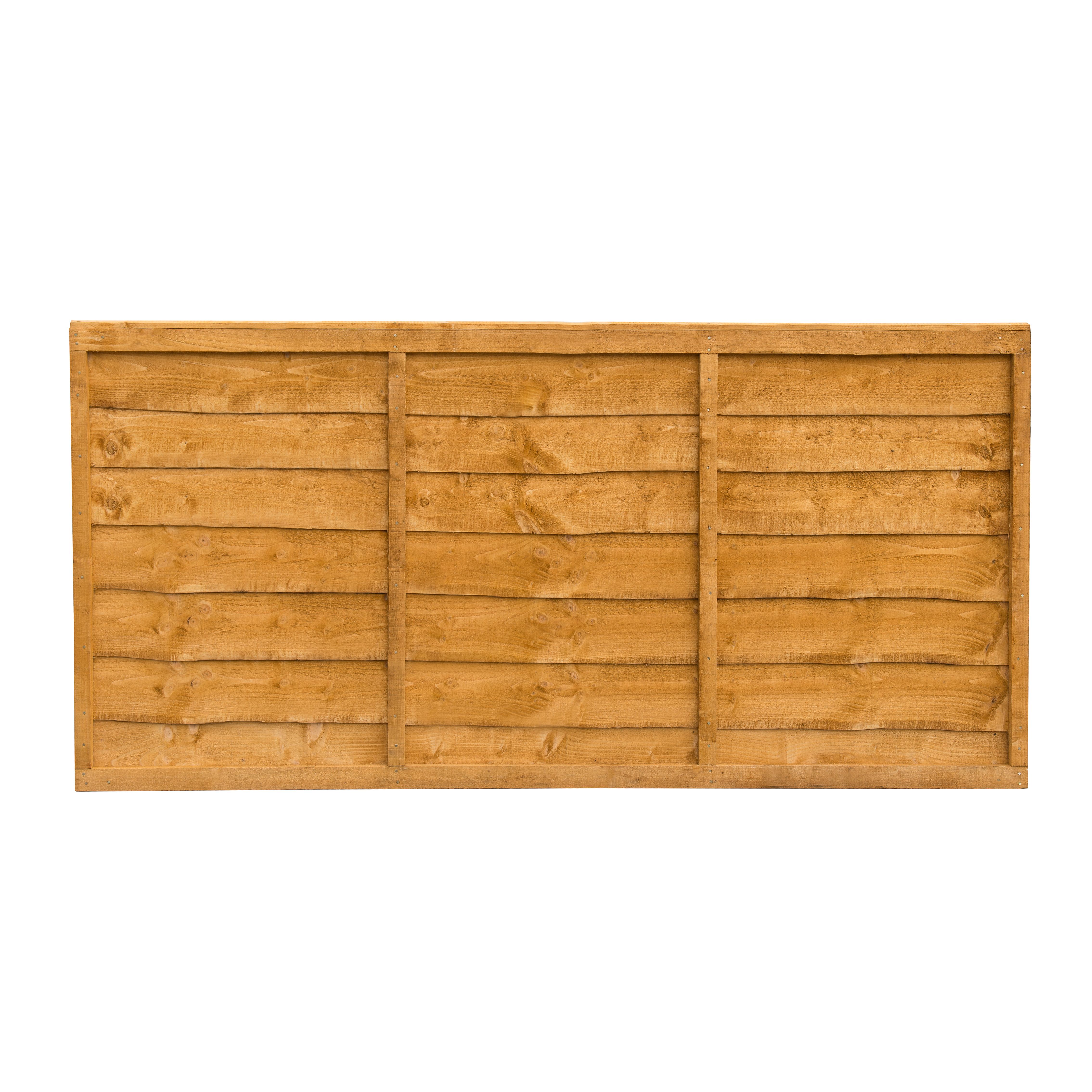 Traditional Lap 3ft Wooden Fence panel (W)1.83m (H)0.91m