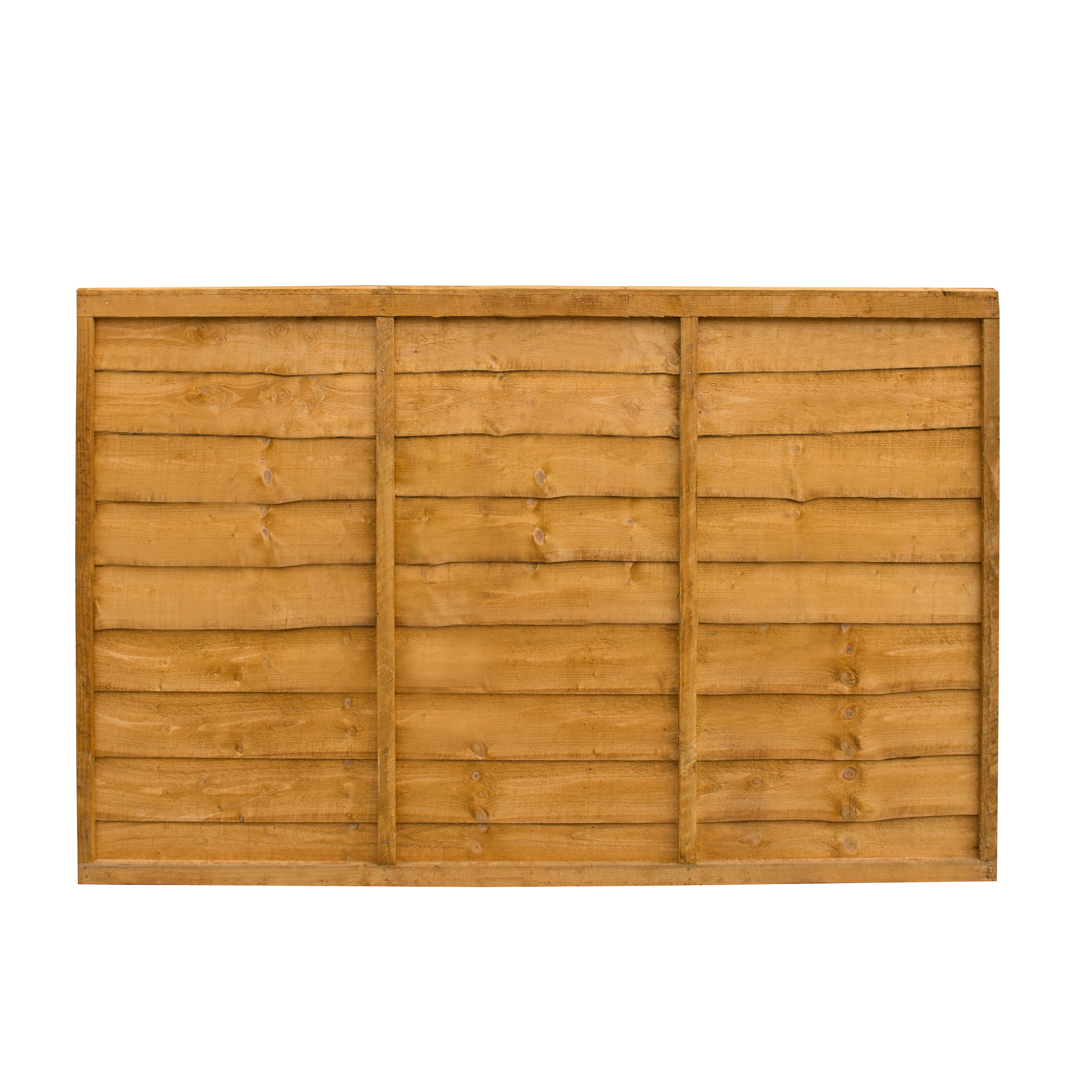 Traditional Lap 4ft Wooden Fence panel (W)1.83m (H)1.22m | Tradepoint