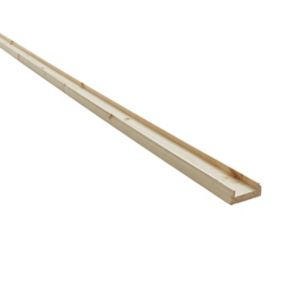 Traditional Natural 41mm Baserail, (L)2.4m (W)55mm