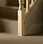 Traditional Pine Newel base (H)915mm (W)82mm