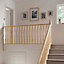 Traditional Pine Turned top newel post (H)82mm (W)82mm