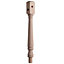 Traditional Unfinished Hemlock Turned top newel post (H)82mm (W)82mm