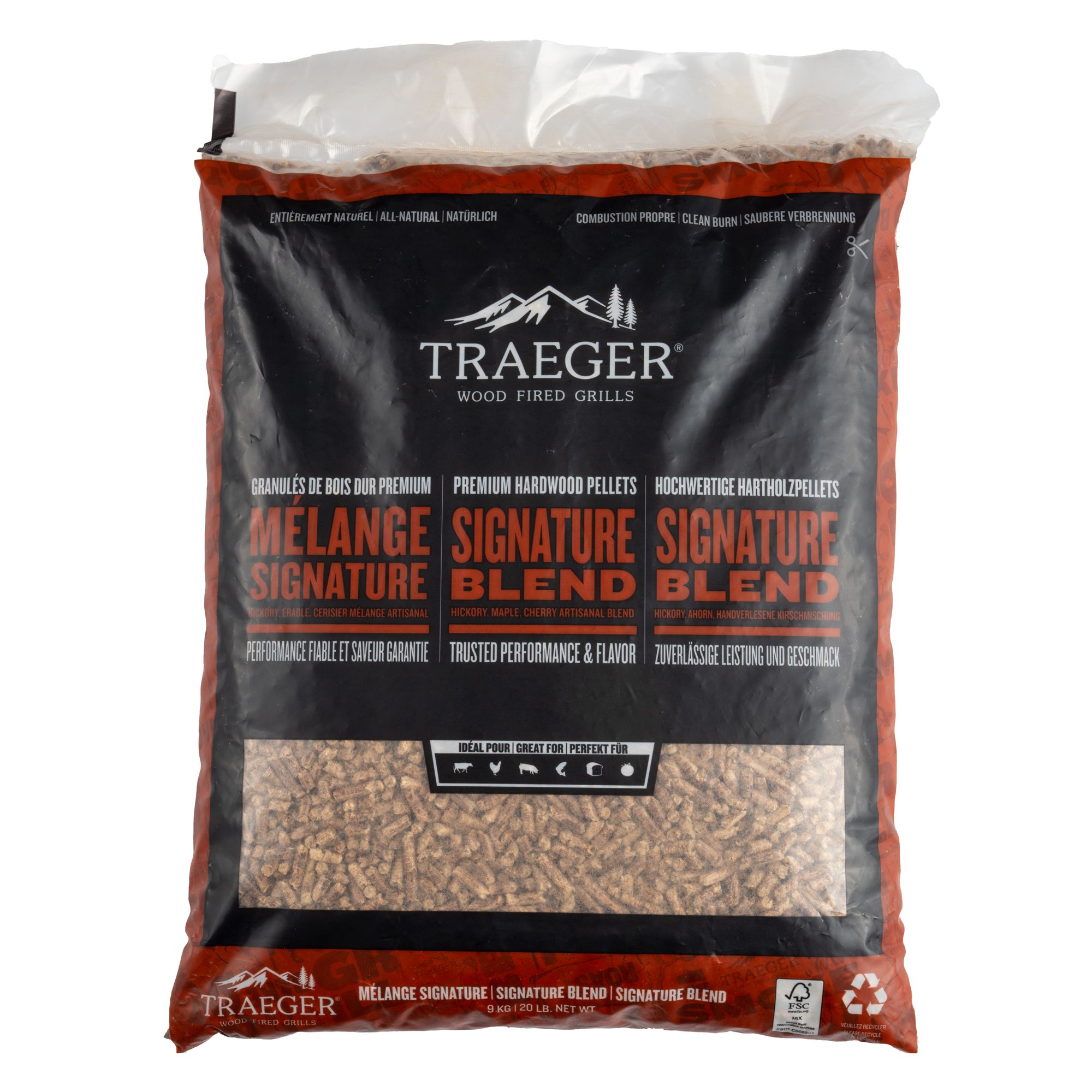 Traeger Signature blend Hardwood Wood pellets