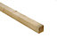 Treated Planed Round edge Treated Whitewood spruce Timber (L)2.4m (W)38mm (T)38mm, Pack of 8