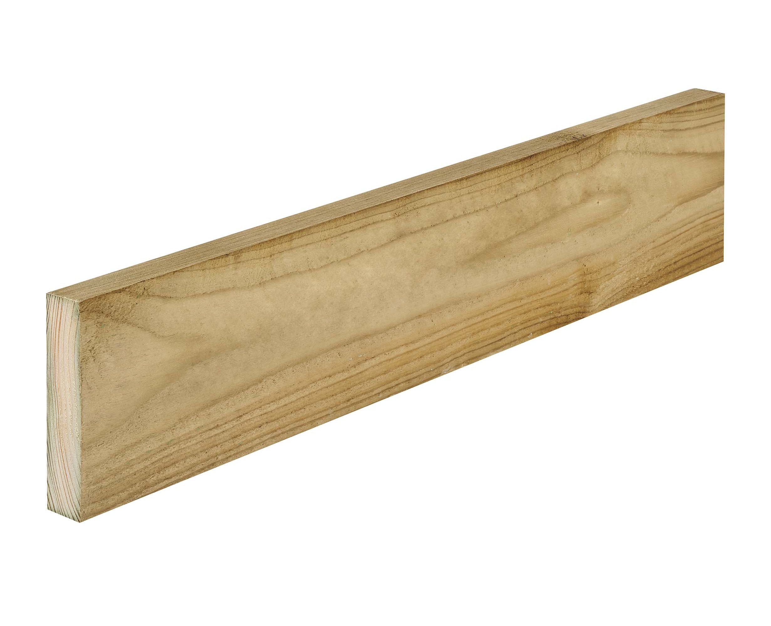 Treated Whitewood Timber (L)1.8m (W)75mm (T)22mm, Pack of 8