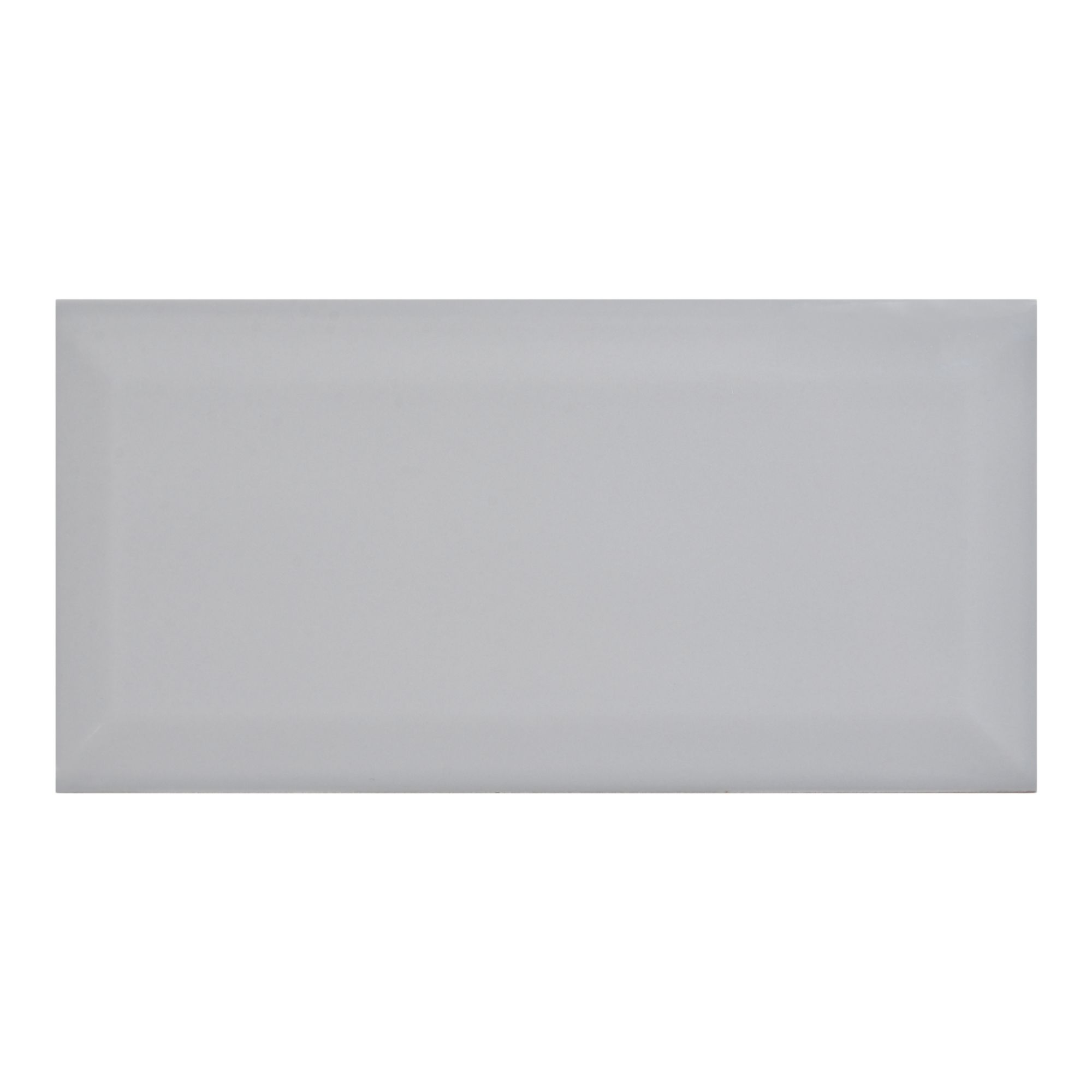 Trentie Taupe Gloss Metro Ceramic Wall tile, Pack of 40, (L)200mm (W)100mm