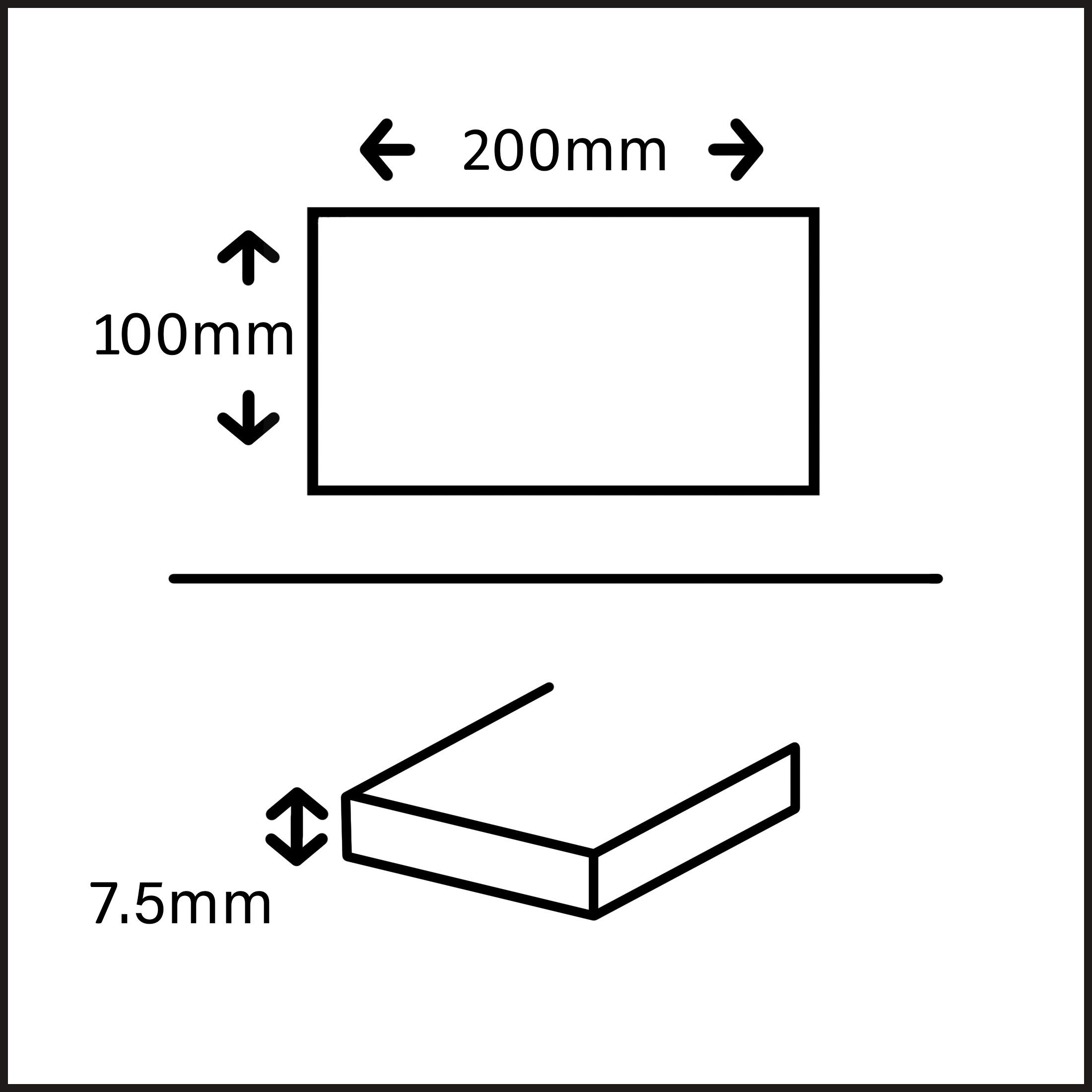 Trentie White Gloss Marble effect Ceramic Indoor Wall Tile, Pack of 48, (L)200mm (W)100mm