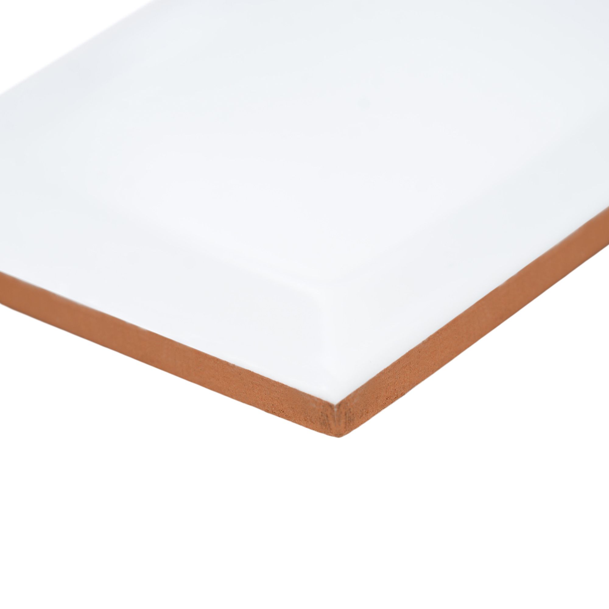 Trentie White Gloss Metro Ceramic Indoor Wall Tile Sample