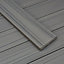 Trex® Chateau grey Composite Deck board (L)2.4m (W)140mm (T)24mm