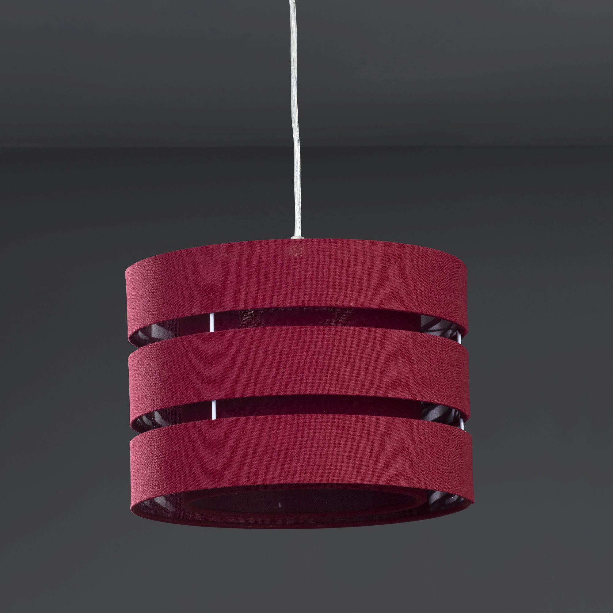 Trio Crimson red Light shade (D)28cm