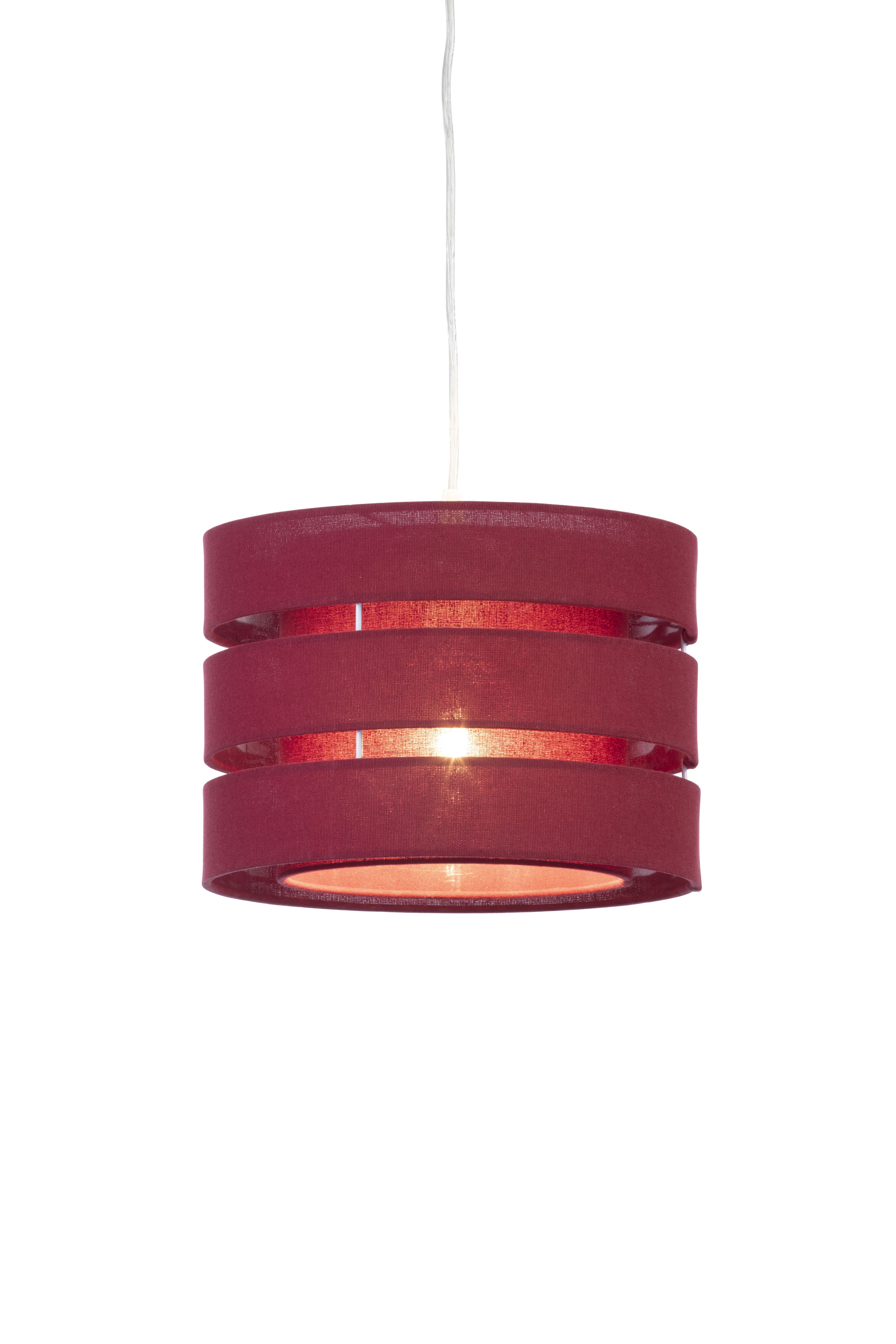 Trio Crimson red Light shade (D)28cm