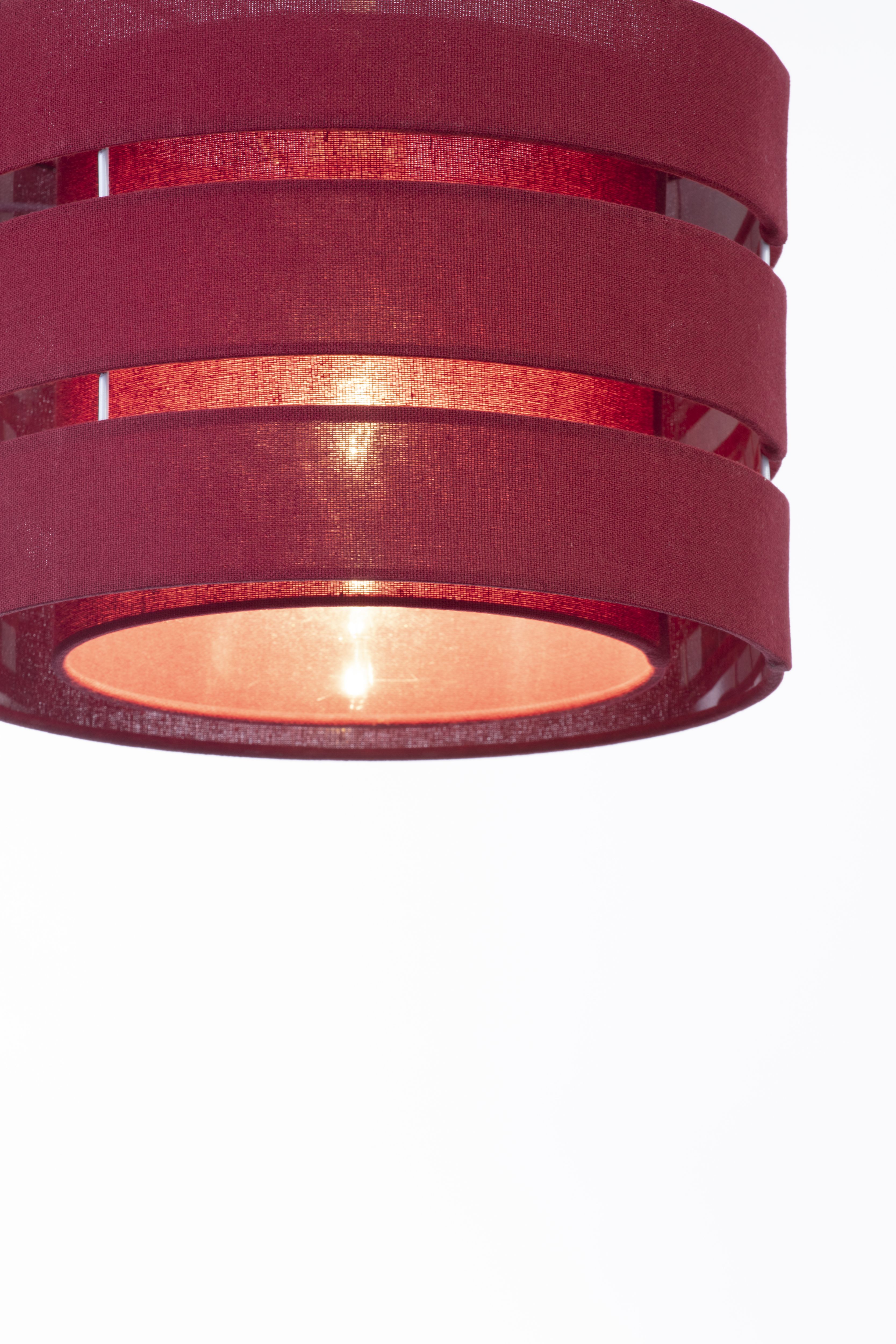 Trio Crimson red Light shade (D)28cm