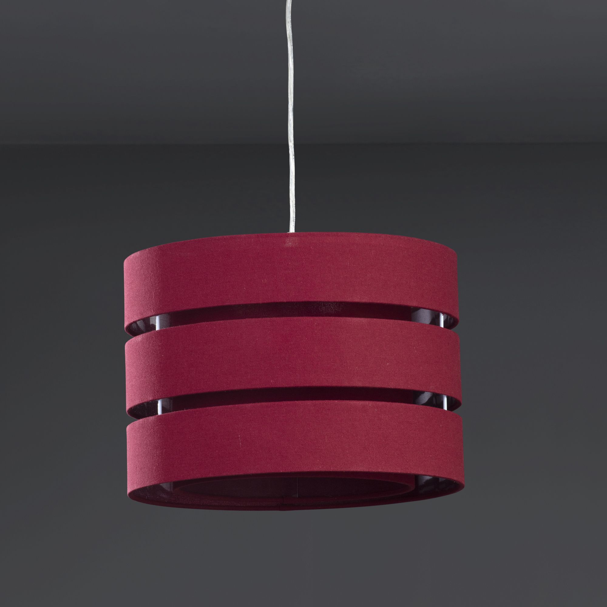 Trio Crimson red Light shade (D)35cm