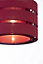 Trio Crimson red Light shade (D)35cm
