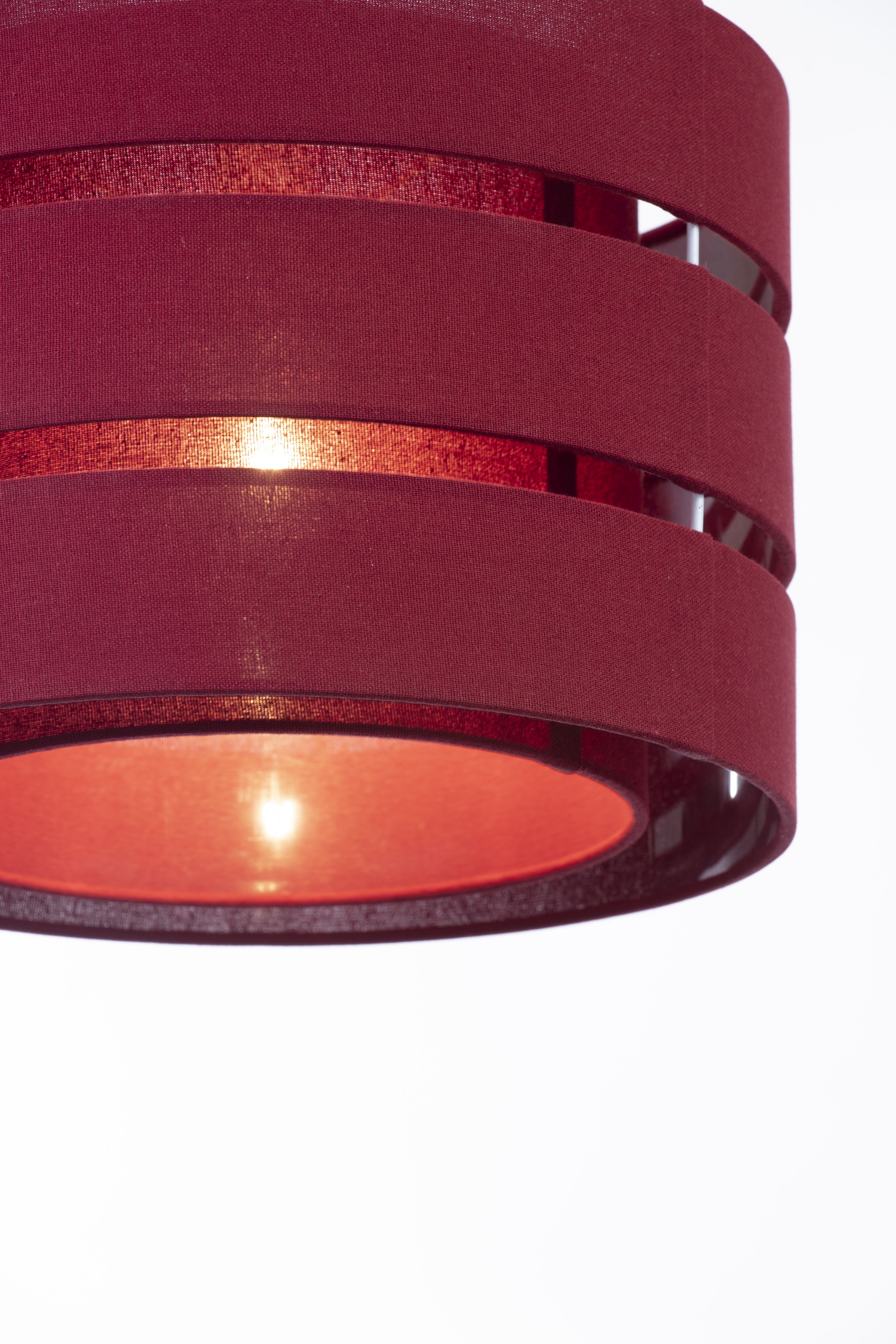 Trio Crimson red Light shade (D)35cm