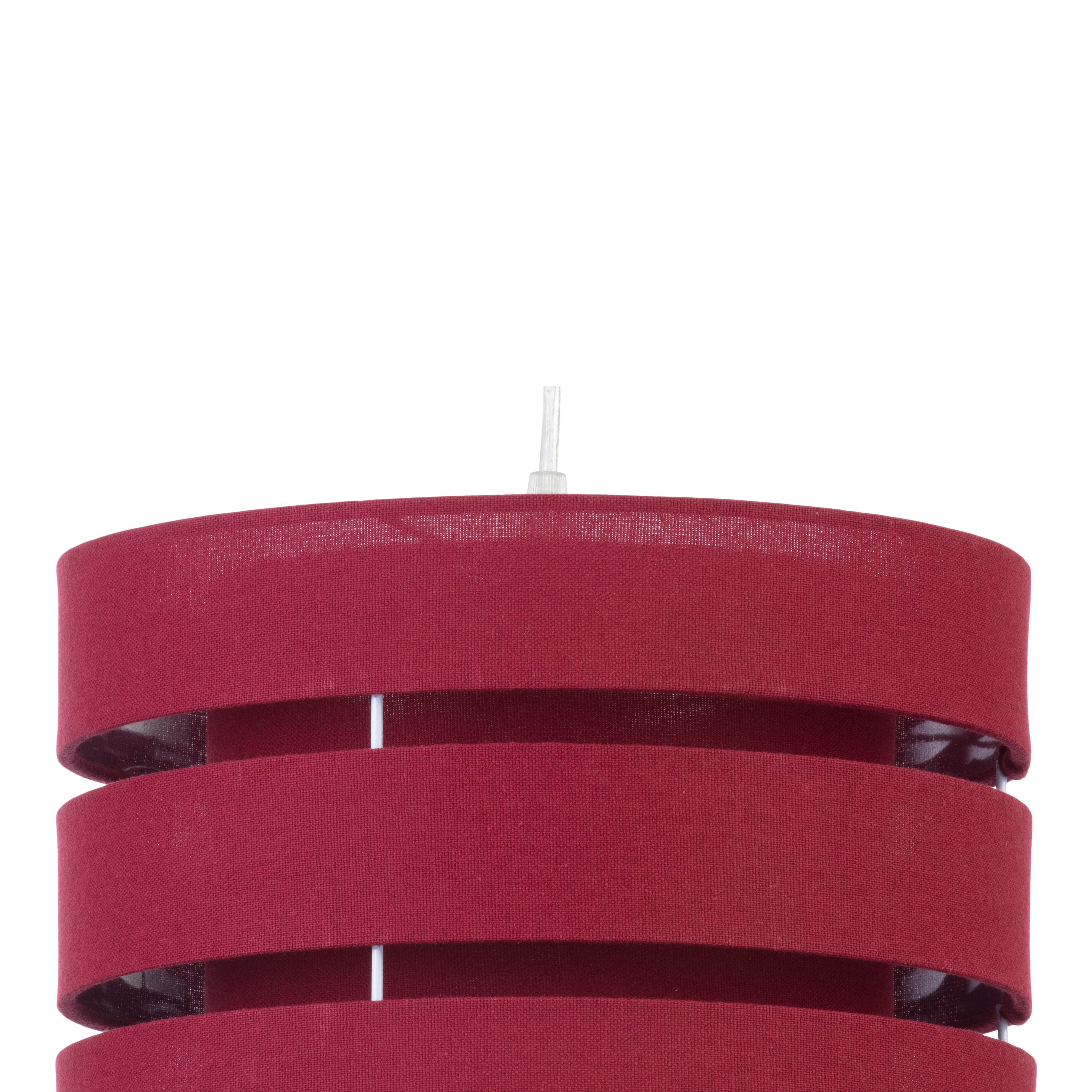 Trio Crimson red Light shade (D)35cm