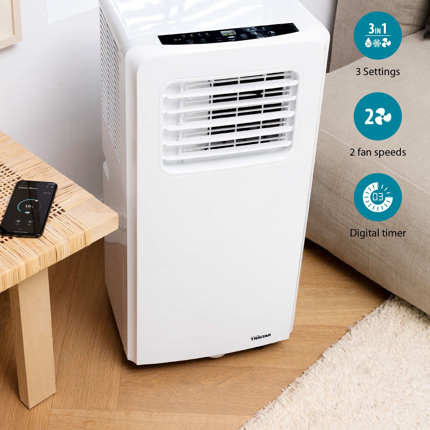 Tristar 7000BTU Smart Air conditioner