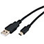 Tristar Mini USB Charging cable, 1m, Black