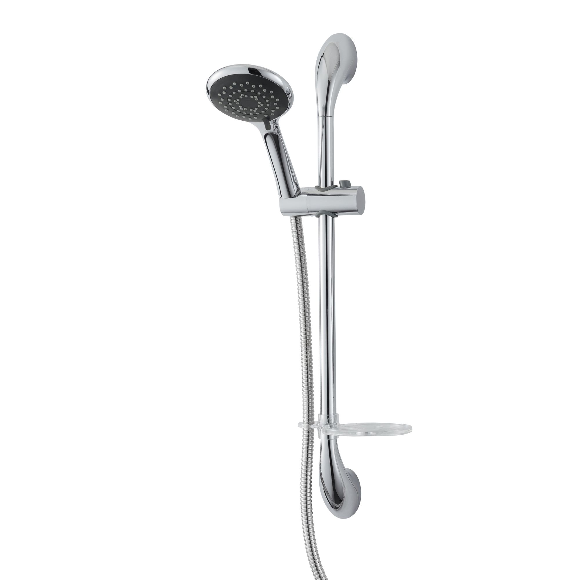 Triton 5spray pattern Chrome effect Shower riser rail kit Tradepoint