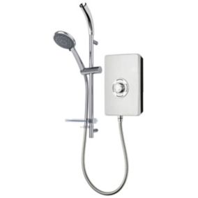 Triton Brushed steel effect Electric Shower