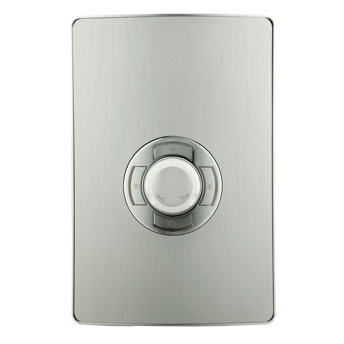 Triton Brushed steel effect Manual Electric Shower, 8.5kW
