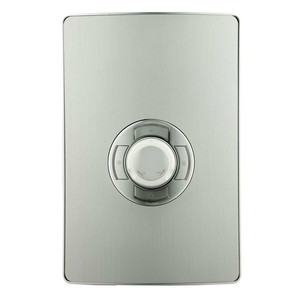 Triton Brushed steel effect Manual Electric Shower, 9.5kW