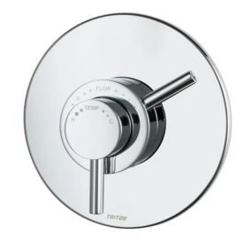 Triton Elina Concentric Chrome effect Concealed Thermostatic Shower mixer