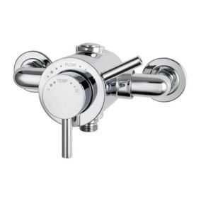 Triton Elina Concentric Chrome effect Exposed Thermostatic Shower mixer