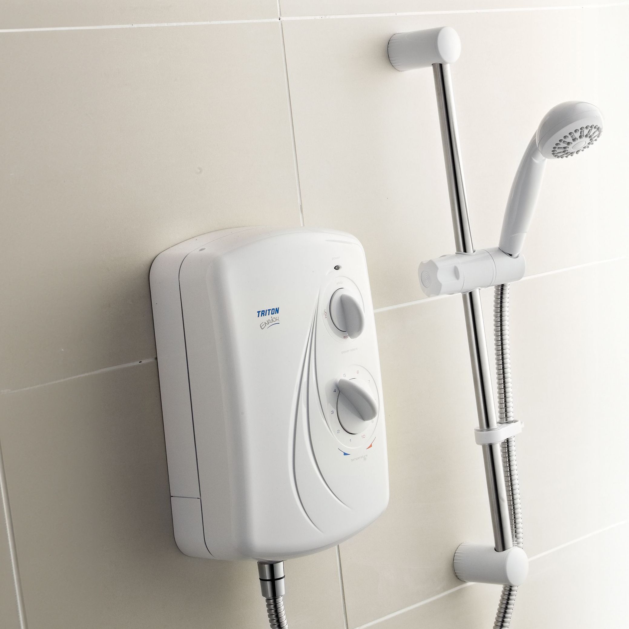 Triton Enrich White Electric Shower, 9.5kW