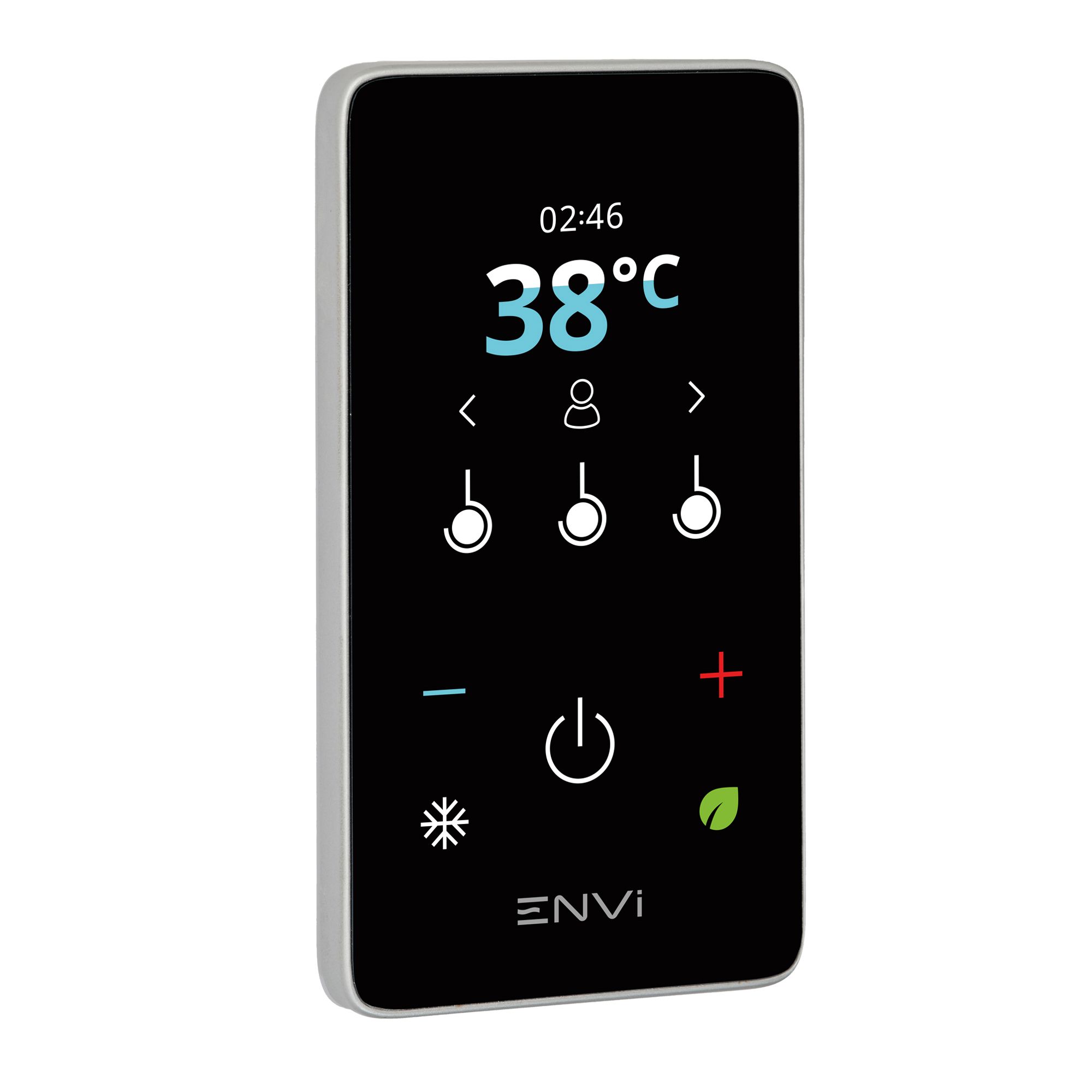 Triton ENVi® Gloss Silver effect Thermostatic Electric Shower, 9kW