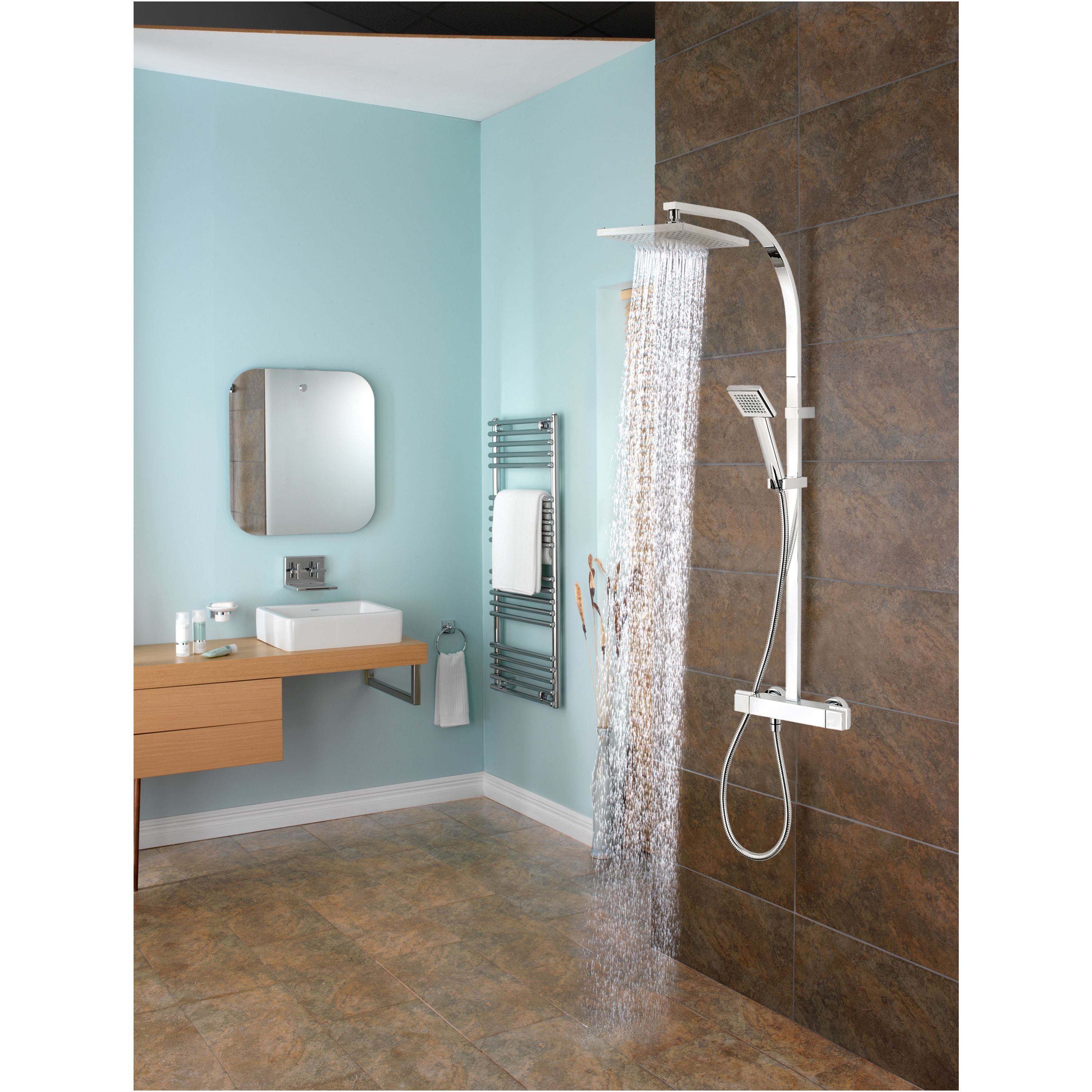Triton Excellente Chrome effect Rear fed Shower