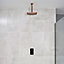 Triton Gloss Copper effect Fixed shower head Thermostatic Electric Shower, 9kW