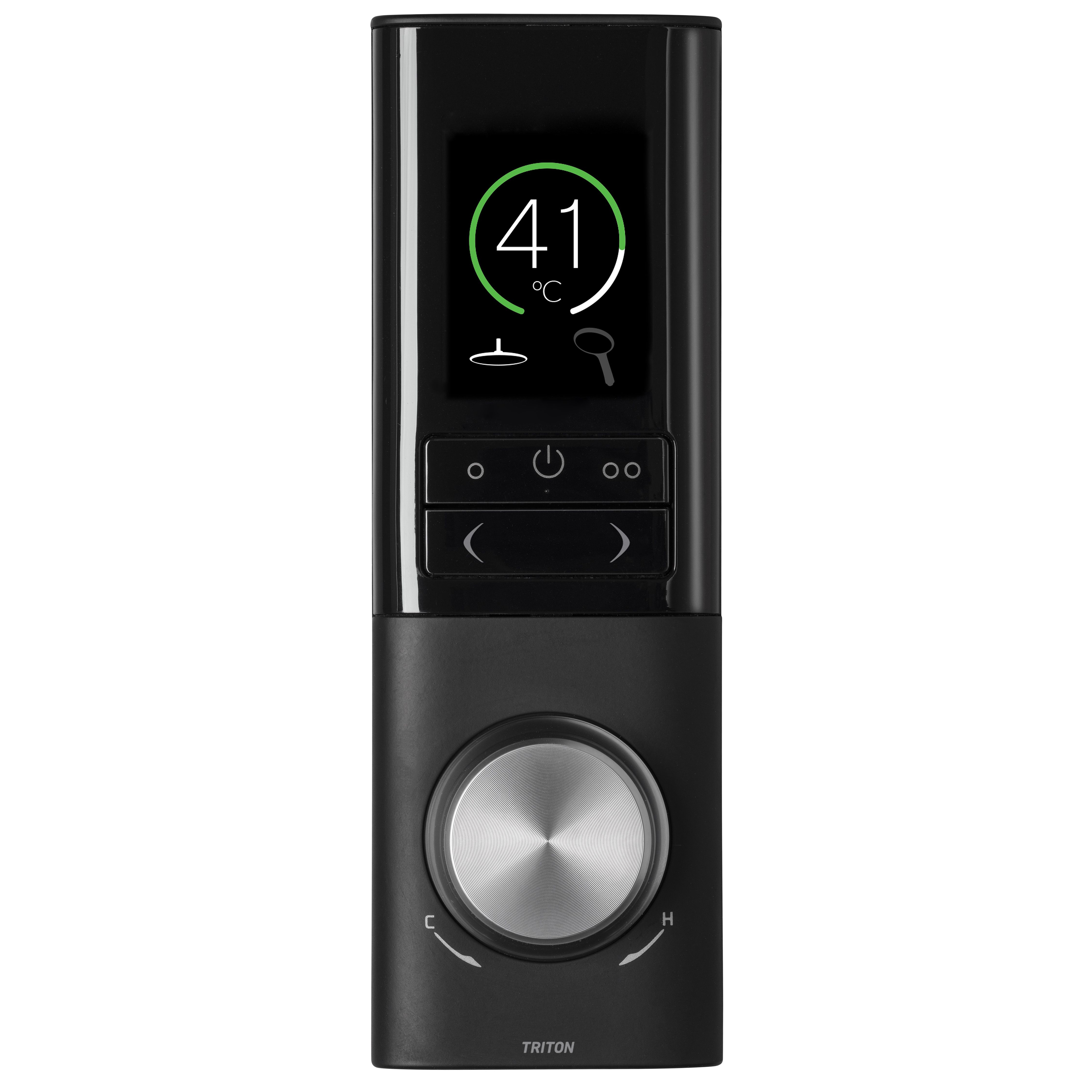 Triton Home Black Low pressure Pumped mixer Shower