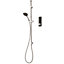 Triton Home Chrome effect Ceiling fed Low pressure Mixer Concealed valve Gravity-pumped Shower