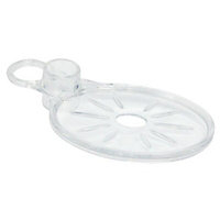 Triton Shower accessories Clear Soap dish (D)40mm (W)170mm