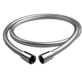 Triton Silver effect Stainless steel Shower hose, (L)1.5m
