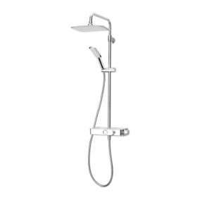 Triton Single-spray pattern Chrome effect Thermostatic Mixer Shower