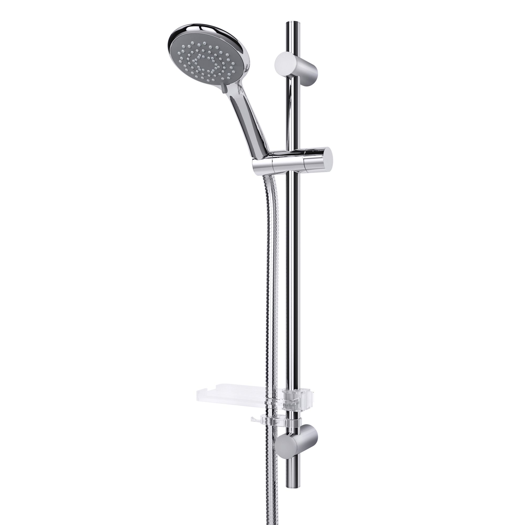 Triton T80 EasiFit Chrome effect Wallmounted Shower kit with 1 shower