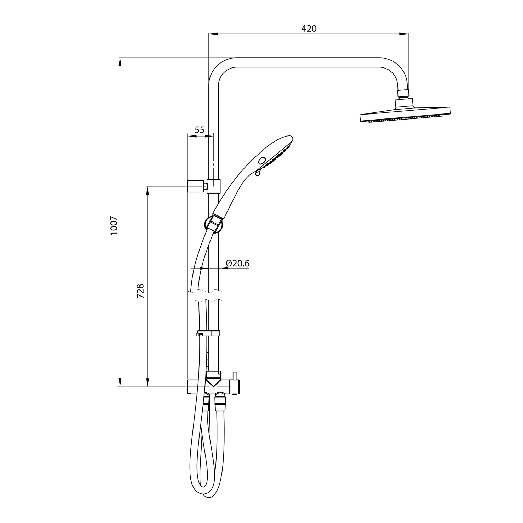 Triton T80 Easi-Fit+ DuElec Gloss Chrome effect Electric mixer Shower, 10.5kW