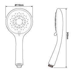 Triton T80 Easi-Fit+ DuElec Gloss Chrome effect Electric mixer Shower, 10.5kW