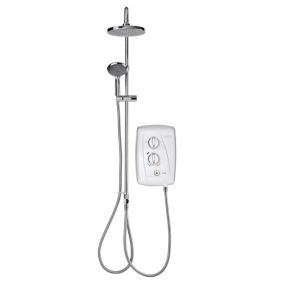 Triton T80 Easi-Fit+ DuElec Gloss Chrome effect Electric mixer Shower, 9.5kW